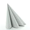 Sovie HORECA Serviette Rico In Grau-silber Aus Linclass® Airlaid 40 X 40 Cm, 50 Stück - Ornamente Schnörkel