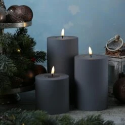 LED Kerze MIA Deluxe Für Außen 3D Flamme Flackernd H: 15cm D: 10cm Outdoor Grau -Villeroy & Boch Angebote Store 03daf7b7 fdd1 4776 9aea 2b2f286644b3