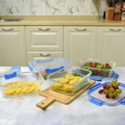 PIE LOCK | Glas Frischhaltedosen Set 10 Tlg | Vorratsdosen | Bento-Box | Aufschnittdose | Brotbox | Brotdose | Wurstdose | Mikrowellendose | Meal Prep -Villeroy & Boch Angebote Store 093f2ce3 a880 4ef0 b973 3cba9908ddbb