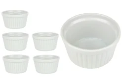 6er Set Ragoutförmchen Rund Ø 100 Mm Porzellan