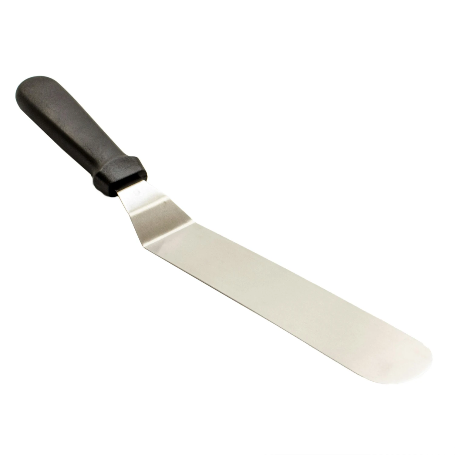 Tortenheber/ Tortenmesser/ Winkelpalette Aus Edelstahl - 25,5 Cm Schwarzer Griff 6 Tortenheber/ Tortenmesser/ Winkelpalette Aus Edelstahl - 25,5 Cm Schwarzer Griff – Bild 6