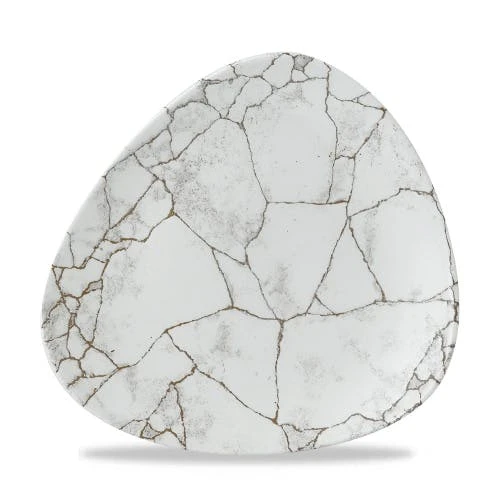 Studio Prints Kintsuki Agate Grey Line Dreieckiger Teller 22,9cm (12 Stück) Von CHEFGASTRO 4 Studio Prints Kintsuki Agate Grey Line Dreieckiger Teller 22,9cm (12 Stück) Von CHEFGASTRO – Bild 4