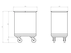 Rollbarer Vorratsbehälter Aus Edelstahl, 120 Liter -Villeroy & Boch Angebote Store 34196175 8975 4ec8 a1ef 286b7db055c3