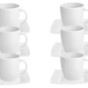 6er Set Kaffeetasse Mit Untertasse Classico