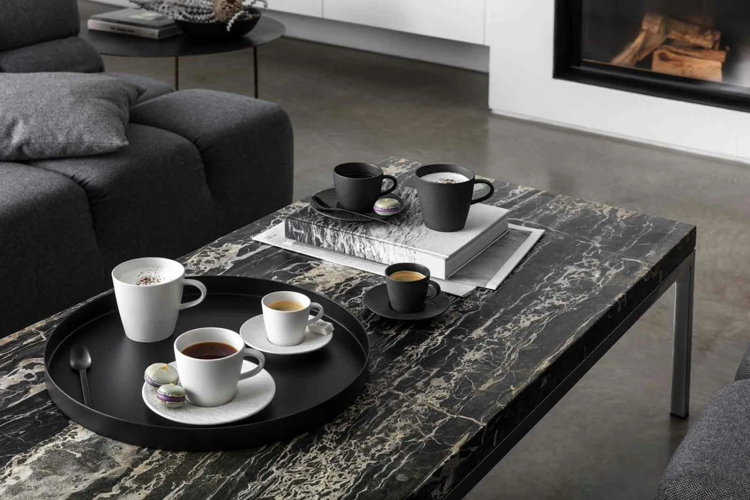 Villeroy & Boch Manufacture Rock Espressotasse Mit Untertasse Schwarz 6 Villeroy & Boch Manufacture Rock Espressotasse Mit Untertasse Schwarz – Bild 6