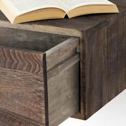 Wandregal HWC-C55, Schubladen-Regal, Shabby-Look Vintage, 21x46x30cm ~ Braun -Villeroy & Boch Angebote Store 60f8ce88 d28b 451b 86b8 20211e460059