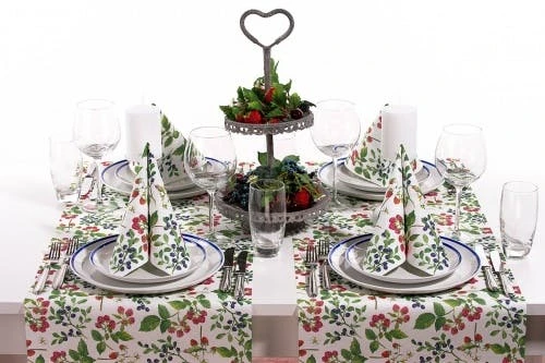 Sovie HOME Tischläufer Else Aus Linclass® Airlaid 40 Cm X 4,80 M, 1 Stück - Beeren Frühling Sommer 7 Sovie HOME Tischläufer Else Aus Linclass® Airlaid 40 Cm X 4,80 M, 1 Stück - Beeren Frühling Sommer – Bild 7