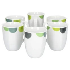 6er Set Kaffeebecher Palazzo 33cl - Kaffeetasse Aus Weißem Porzellan Mit Dekor-Kreisen In Grau Und Dunkelrot -Villeroy & Boch Angebote Store 781c7d5c 9015 4780 8b3c 76f52bd367b5 scaled