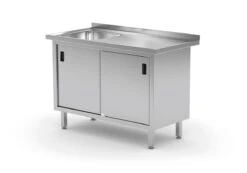 Edelstahl Gastro-Spültisch Mit Ablagefach & 3 Schubladen (Becken Links) | AISI 430 Qualität | HxBxT 85x160x60 -Villeroy & Boch Angebote Store 7f7f3018 0fec 405a ad07 1798985d9c94