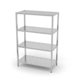 Edelstahl Gastro-Lagerregal Mit 5 Verstellbaren (perforierten) Ablagefächern | AISI 430 Qualität | HxBxT 180x140x40 -Villeroy & Boch Angebote Store 9265cb06 1b2f 4351 b13e 79067ede826b