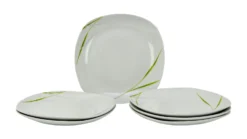6er Set Essteller Flach Palazzo 25cm - Speiseteller Aus Weißem Porzellan Mit Dekor-Kreisen In Grau Und Dunkelrot -Villeroy & Boch Angebote Store b9274ec2 1143 4be4 8340 600256919035 scaled