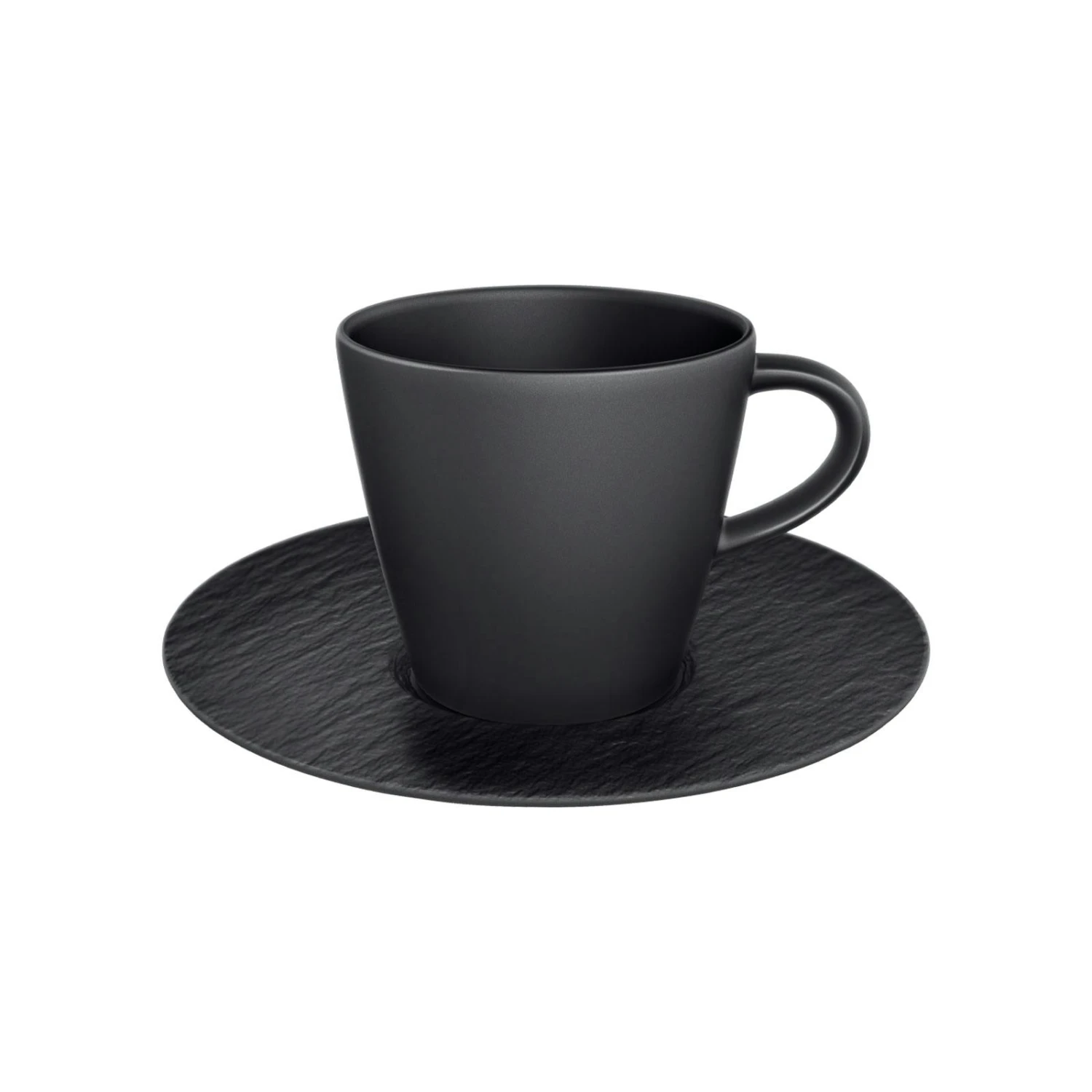 Villeroy & Boch Manufacture Rock Espressotasse Mit Untertasse Schwarz 3 Villeroy & Boch Manufacture Rock Espressotasse Mit Untertasse Schwarz – Bild 3