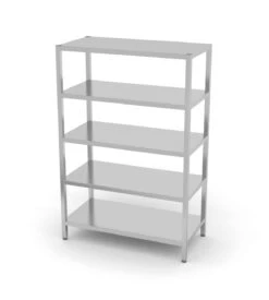 Edelstahl Gastro-Lagerregal Mit 5 Verstellbaren (perforierten) Ablagefächern | AISI 430 Qualität | HxBxT 180x140x40 -Villeroy & Boch Angebote Store c93f83b5 aadc 4a7d 9de7 2e37b61cdaf0