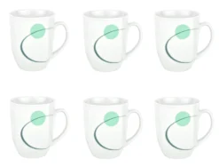 6er Set Kaffeebecher Palazzo 33cl - Kaffeetasse Aus Weißem Porzellan Mit Dekor-Kreisen In Grau Und Dunkelrot -Villeroy & Boch Angebote Store cbc543cc a4e8 4714 a502 02622687222f scaled