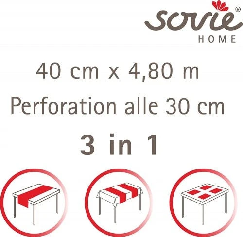Sovie HOME Tischläufer Else Aus Linclass® Airlaid 40 Cm X 4,80 M, 1 Stück - Beeren Frühling Sommer 6 Sovie HOME Tischläufer Else Aus Linclass® Airlaid 40 Cm X 4,80 M, 1 Stück - Beeren Frühling Sommer – Bild 6