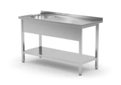 Edelstahl Gastro-Spültisch Mit Ablagefach & 3 Schubladen (Becken Links) | AISI 430 Qualität | HxBxT 85x160x60 -Villeroy & Boch Angebote Store d2f38443 abd8 4bf8 87db f41f0957cdec