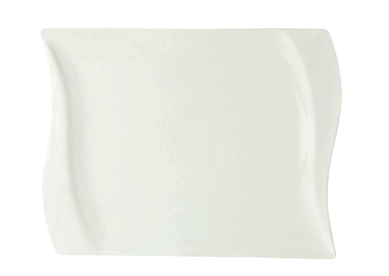 Tafelservice Moonlight 12tlg. - Weiß Mit Farbigem Gittermuster-Dekor Und Geschwungenen Kanten - Für 6 Personen 4 Tafelservice Moonlight 12tlg. - Weiß Mit Farbigem Gittermuster-Dekor Und Geschwungenen Kanten - Für 6 Personen – Bild 4