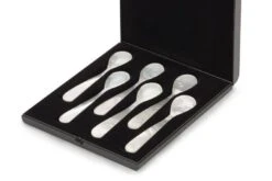 6-teilige Eierlöffel-Garnitur Aus Perlmutt 11,5 Cm