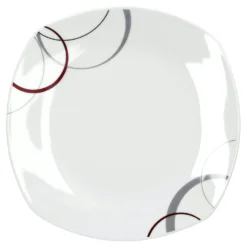 6er Set Dessertteller Flach Palazzo 19cm - Kuchenteller / Frühstücksteller Aus Weißem Porzellan Mit Dekor-Kreisen In Grau Und Dunkelrot -Villeroy & Boch Angebote Store f3578ead ce07 4d85 8608 bf6c505581e2 scaled